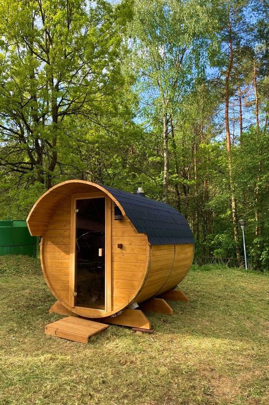 Sauna Beczka z przebieralnią, WarmEscape