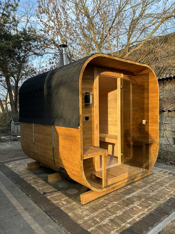 Sauna Quadro z otwartym przedsionkiem, WarmEscape
